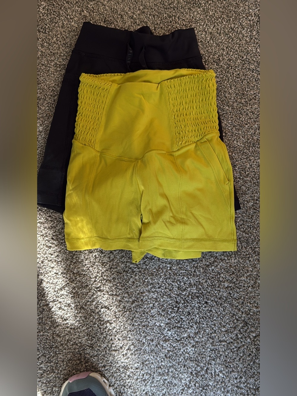 Aerie hoodie and biker shorts